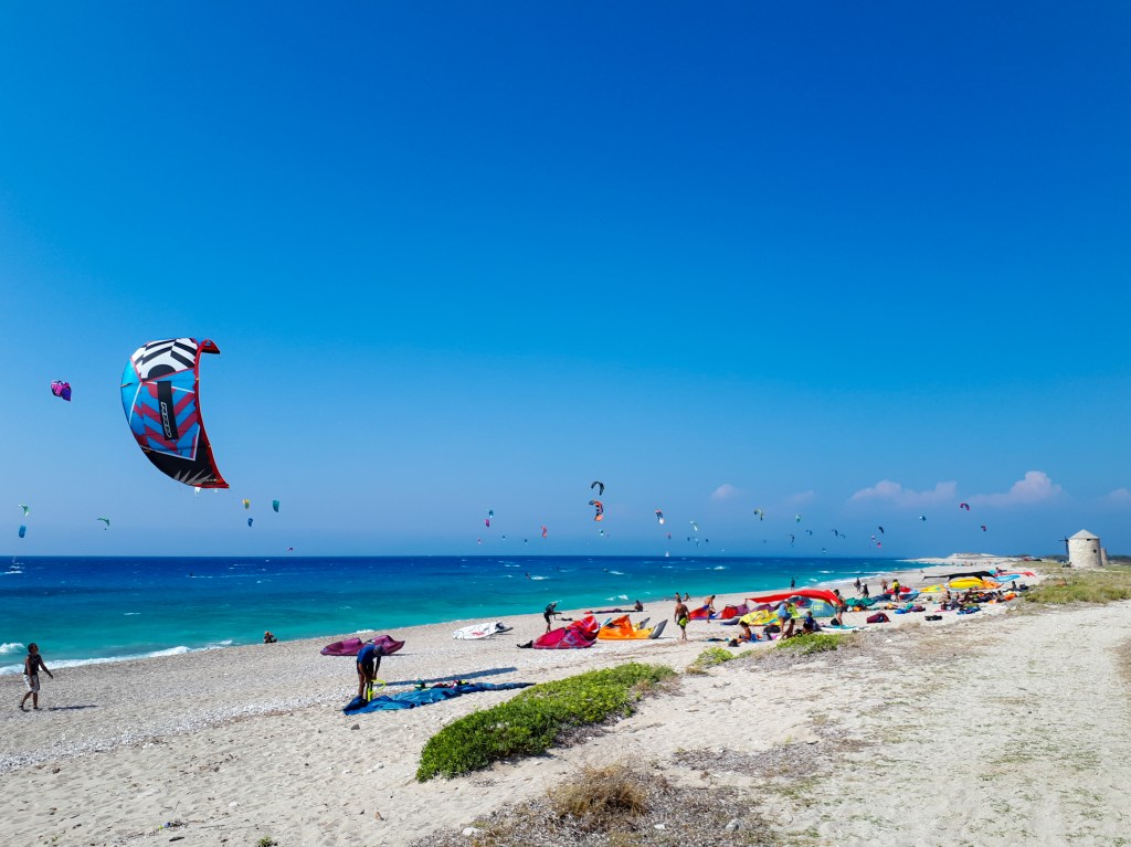 kite beach in Lefkada , Greecce